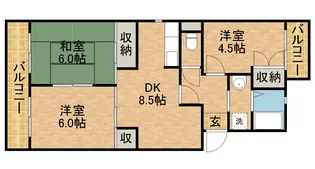 アーバン・ビレッジ【3階】の間取り