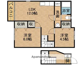 プレッソ【2階】の間取り
