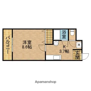 ライフ第6マンション藤枝駅前【6階】の間取り