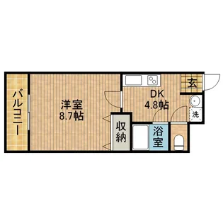 ライフ第6マンション藤枝駅前【5階】の間取り