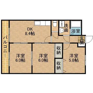グローリアス【2階】の間取り