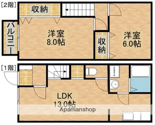 グレース・イン・コゴイ【105号室】の間取り