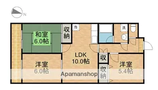 メゾンシンシア【1階】の間取り