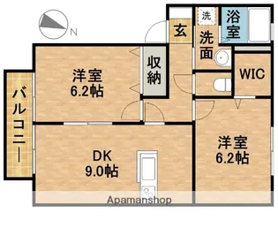 グランシャリオⅢ【2階】の間取り