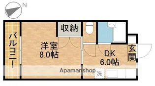 マンションヒカリⅠ【2階】の間取り