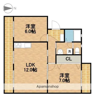 GLANZ【3階】の間取り