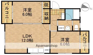 カスターニ【3階】の間取り