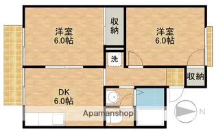 コーポシャルマン【1階】の間取り