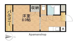マンションリーフⅢ【4階】の間取り