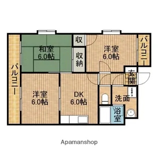 パークありのみ2【1階】の間取り