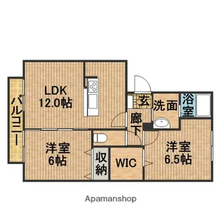 リュミエール・ソレール【3階】の間取り