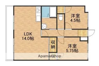 ラポール下俣南【1階】の間取り