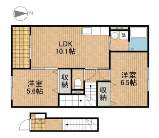 ニューアーバンA【2階】の間取り