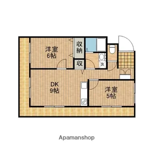 メゾン琢磨Ⅱ【401号室】の間取り