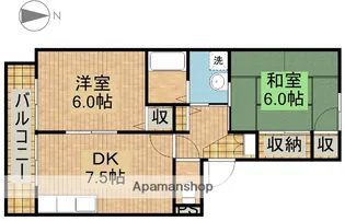 サンコーズハイ佐鳴【B3号室】の間取り