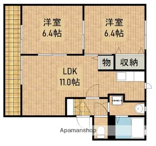 ブロードA【101号室】の間取り