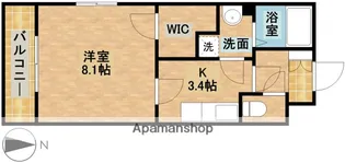 BERGE【401号室】の間取り