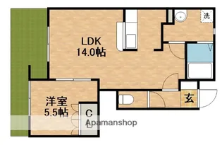 ロココプランC【1階】の間取り