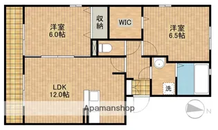 パストラーレ【102号室】の間取り