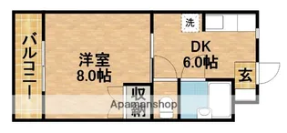 マンション・アバン・フジ【102号室】の間取り
