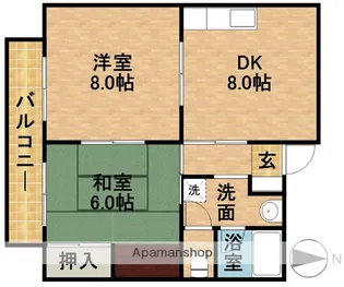 アベニュー泉【2階】の間取り