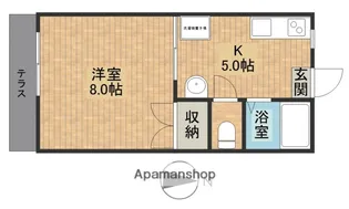 クレールメゾン【1階】の間取り
