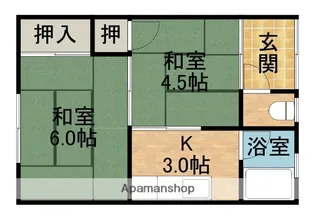 グリーンハイツⅡ【201号室】の間取り