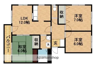 M彦尾平【4階】の間取り