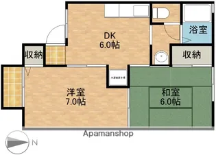 セジュール白菊【1階】の間取り