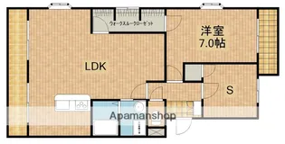 フローラ蜆塚Ⅱ【101号室】の間取り