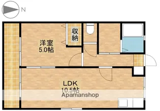 メゾンさくらB【2階】の間取り