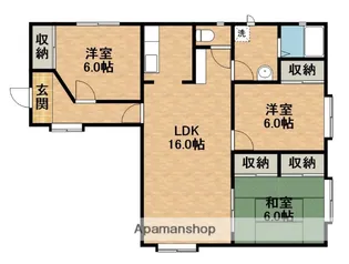 フレグランスたむかい【1階】の間取り