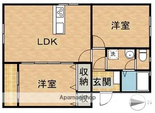 パステラーレグリン【3階】の間取り