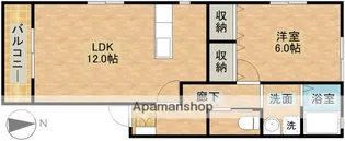 パインウェルⅡ【202号室】の間取り