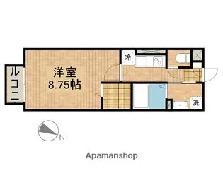 ウィンディヒル【102号室】の間取り