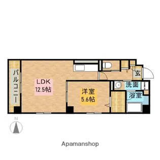 HABITARE更紗【2階】の間取り