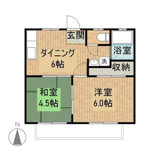 パナハイツ大石【102号室】の間取り