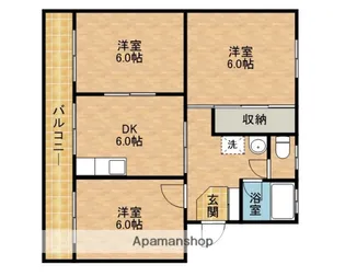 道原マンション【1階】の間取り