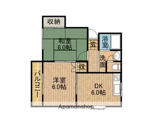 グリーンハイツ大紀【2階】の間取り