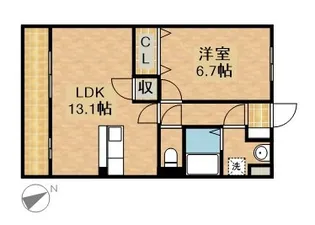 サンモール【1階】の間取り