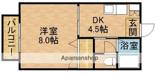 フィオーレ城北B【101号室】の間取り