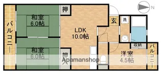パレスセルシオⅡ【2階】の間取り