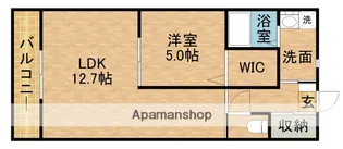 ルナール・イヌイ【303号室】の間取り