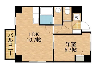 ザ・レジデンス元魚【8階】の間取り