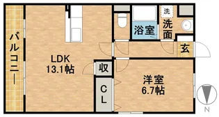 グランストーク天龍川【2階】の間取り