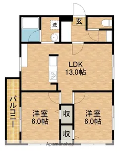 ライトマンション【1階】の間取り
