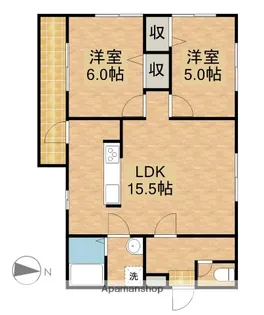 ライトマンション【2階】の間取り