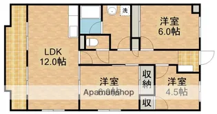 エスポワール高丘【105号室】の間取り