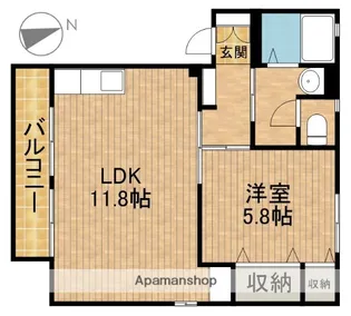 ブランエトワールA【202号室】の間取り