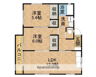 ハニーメイプル【2階】の間取り